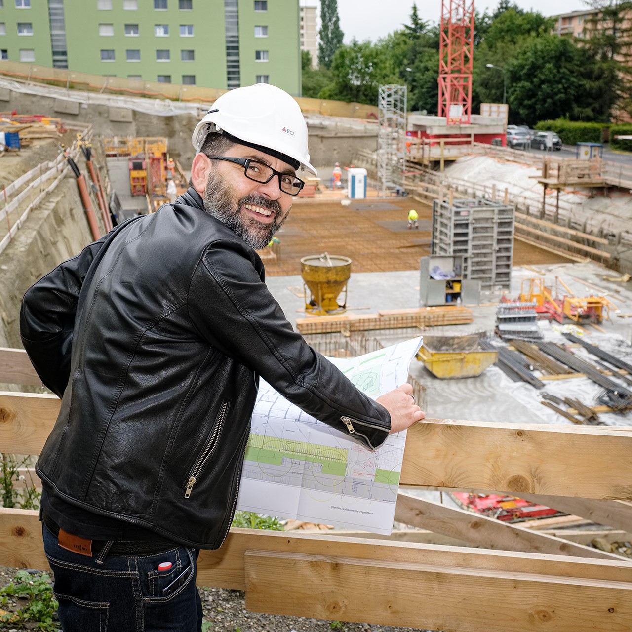 La construction au Chemin de Pierrefleur (quartier Le Désert) avance bon train: la mise en location de 70 logements est prévue au printemps 2022.